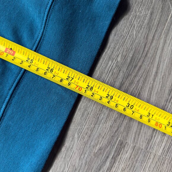 L.L. Bean Men's Comfort Stretch Pique Quater Zip Pullover - Blue - Picture 7 of 7